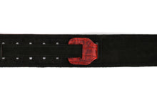 Load image into Gallery viewer, Magma Leathers 2.52&quot; Delux Argentinean Leather Guitar Strap Crocodrile Red (07MCO05.)
