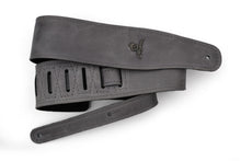 Load image into Gallery viewer, Magma Leathers 2.52&quot; Delux Argentinean VINTAGE leather Guitar Strap GREY (07MV09.)
