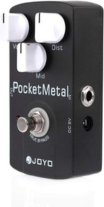 JOYO Metal Distortion Pedal Huge Distortion with Mid Knob for Electric Guitar Effect - True Bypass (Pocket Metal JF-35)