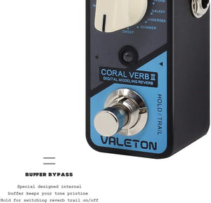 VALETON Coral Verb II Digital Reverb Guitar Effects Pedal
