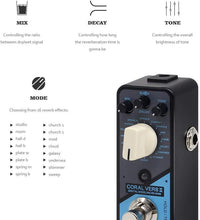 Load image into Gallery viewer, VALETON Coral Verb II Digital Reverb Guitar Effects Pedal
