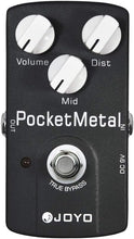 Load image into Gallery viewer, JOYO Metal Distortion Pedal Huge Distortion with Mid Knob for Electric Guitar Effect - True Bypass (Pocket Metal JF-35)
