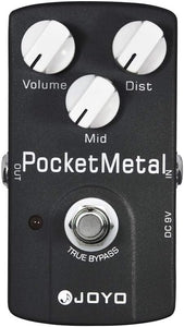 JOYO Metal Distortion Pedal Huge Distortion with Mid Knob for Electric Guitar Effect - True Bypass (Pocket Metal JF-35)