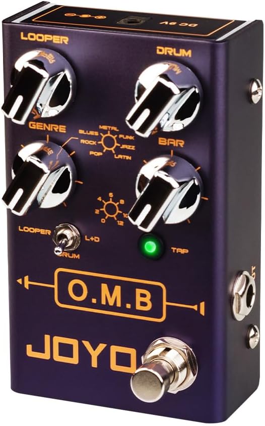 drum pedal for guitar JOYO R-06 O.M.B. Looper Drum Machine Pedal