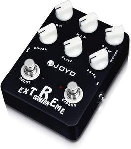 JOYO Metal Distortion Pedal with 3 Band EQ and Low-Mid-High Gain Boost for Electric Guitar Effect - Bypass (Extreme Metal JF-17)