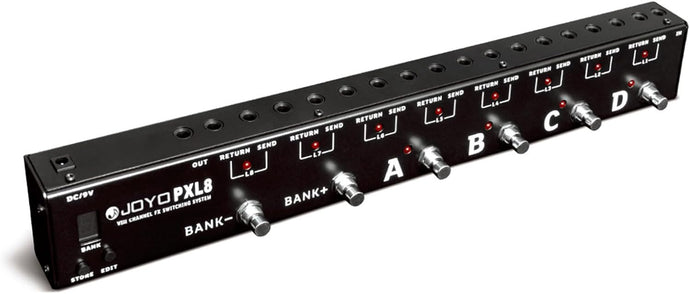 programmable pedal JOYO PXL8 Foot Pedal Controller 8 FX Loop Programmable Pedal Switcher – MAGMA STRINGS