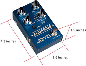 JOYO R-07 Aquarius Multi Mode Delay Looper Guitar Effect Pedal