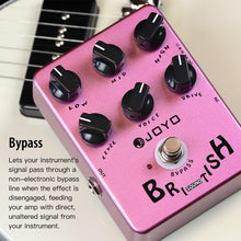 Load image into Gallery viewer, JOYO Overdrive British Rock Amp Simulator Pedal Brit-Rock Era Bluesbreaker Overload for Electric Guitar Effect - Bypass (British Sound JF-16)
