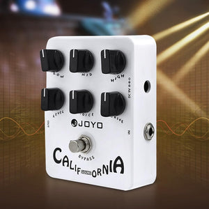 JOYO Overdrive Distortion Pedal Amp Simulator Rock Tones from OD to Dist for Electric Guitar Effect - Bypass (California Sound JF-15)