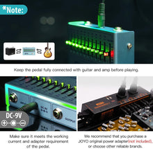 Load image into Gallery viewer, JOYO EQ Pedal 10 Band Equalizer (31.25Hz-16kHz) for Electric Guitar &amp; Bass Including 4-string/ 5-string / 6-string/ 7-string Guitars (R-12)
