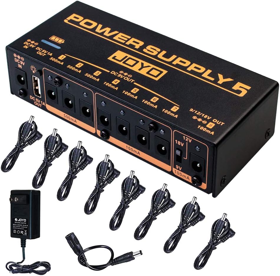 JOYO Built-in 4400mAh Rechargeable Battery Guitar Effect Pedal Power S – MAGMA STRINGS
