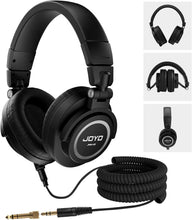 Load image into Gallery viewer, JOYO Studio Monitor Headphones Wired Audio Recording Monitor Headset Over Ear Headphones for Mixer Amplifier Podcast Keyboard Piano Deep Bass 3M Cable (JMH-01)
