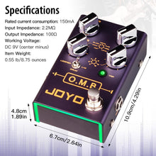 Load image into Gallery viewer, JOYO Looper &amp; Drum Machine Pedal (Looper Cycle Recording/Drum Machine/Looper+Drum) for Electric Guitar Effect (O.M.B R-06)
