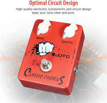 Load image into Gallery viewer, JOYO Chorus Pedal Crisp &amp; Transparent Chorus Full Bodied Sounds and Deep-clear Tone for Electric Guitar Effect - True Bypass (JF-05)
