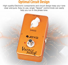 Load image into Gallery viewer, JOYO Vintage Phase Effect Pedal Beautifully Re-Creates Classic Phaser Sounds of 70&#39;s for Electric Guitar Effect - True Bypass (JF-06)
