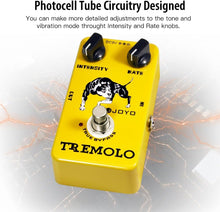 Load image into Gallery viewer, JOYO Tremolo Effect Pedal Beloved Old Amps Photoelectric Tube Circuitry Tremolo for Electric Guitar Effect - True Bypass (JF-09)
