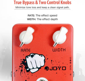 JOYO Chorus Pedal Crisp & Transparent Chorus Full Bodied Sounds and Deep-clear Tone for Electric Guitar Effect - True Bypass (JF-05)