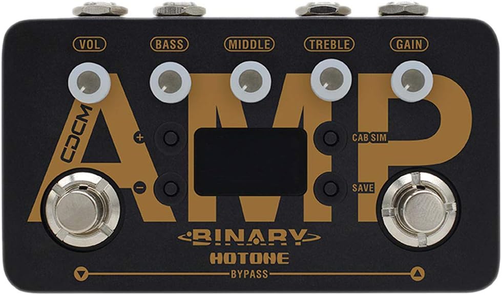 guitar amp simulator pedal Hotone Binary Amp Simulator Pedal