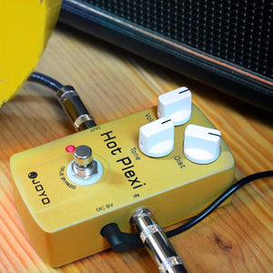 JOYO Distortion Effect Pedal Simulates JCM800 Amp Greater Dist for Electric Guitar Effect - True Bypass (Hot Plexi JF-32)