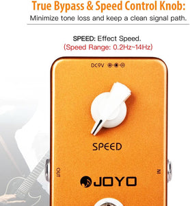 JOYO Vintage Phase Effect Pedal Beautifully Re-Creates Classic Phaser Sounds of 70's for Electric Guitar Effect - True Bypass (JF-06)