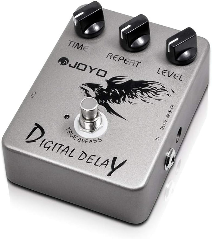 JOYO Digital Delay Effect Pedal for Electric Guitar & Bass Delay Time Range 25ms-600ms Sounds 