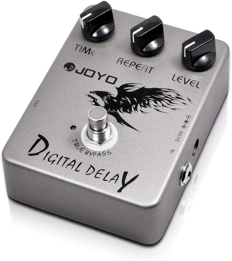 bass delay pedal JOYO Digital Delay Effect Pedal for Electric Guitar & Bass Delay Time Range 25ms-600ms Sounds "Analog" Delay