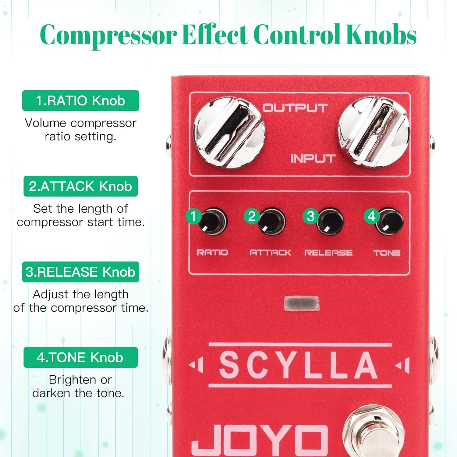compressor pedal noise JOYO Bass Guitar Pedals Compressor Effect Pedal with Precise Compressi – MAGMA STRINGS