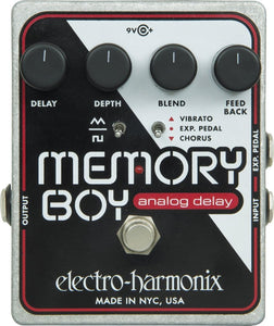 Electro-Harmonix Memory Boy Analog Delay with Chorus & Vibrato Guitar Effect Pedal