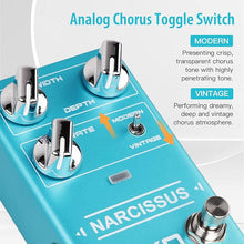 Load image into Gallery viewer, JOYO Chorus Pedal Multiple Chorus Effects Semi-Analog Circuit From surreal Deep Tone to Fierce and Vintage (R-22)
