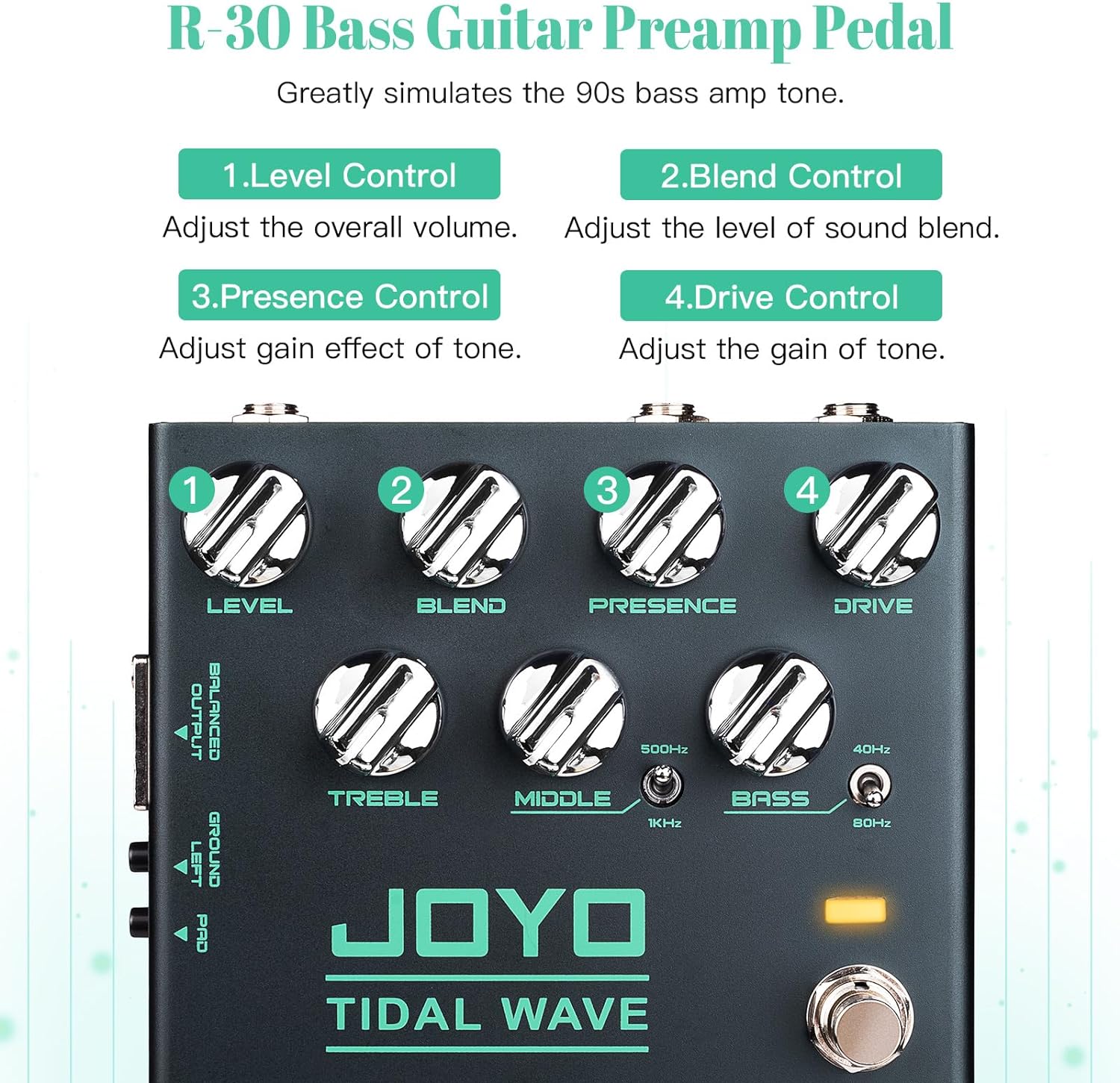 Joyo R-30 Tidal Wave Bass Preamp