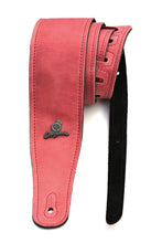 Load image into Gallery viewer, Magma Leathers 2.52&quot; Delux Argentinean VINTAGE leather Guitar Strap RED (07MV05.)
