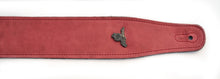 Load image into Gallery viewer, Magma Leathers 2.52&quot; Delux Argentinean VINTAGE leather Guitar Strap RED (07MV05.)
