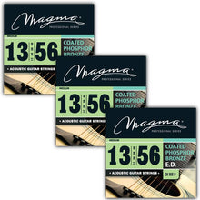 Load image into Gallery viewer, Magma Acoustic Guitar Strings Medium Gauge COATED Phosphor Bronze Set, .013 - .056 (GA150P)
