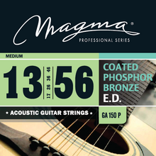 Load image into Gallery viewer, Magma Acoustic Guitar Strings Medium Gauge COATED Phosphor Bronze Set, .013 - .056 (GA150P) (copia)
