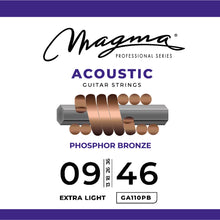 Load image into Gallery viewer, Magma Acoustic Guitar Strings Light Gauge Phosphor Bronze Set, .009 - .046 (GA110PB)
