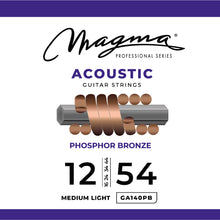 Load image into Gallery viewer, Magma Acoustic Guitar Strings Medium Gauge Phosphor Bronze Set, .012 - .054 (GA140PB)
