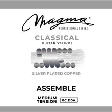 Load image into Gallery viewer, Magma Classical Guitar Strings Normal Tension ASSAMBLE Nylon-Carbon - Silver Plated Copper (GC110A)
