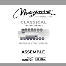 Load image into Gallery viewer, Magma Classical Guitar Strings High Tension ASSAMBLE Nylon-Carbon - Silver Plated Copper (GC120A)
