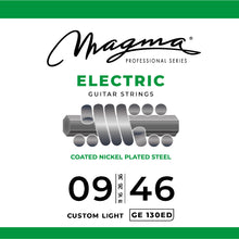 Load image into Gallery viewer, Magma Electric Guitar Strings Regular Light Gauge COATED Nickel-Plated Steel Set, .009 - .046 (GE130ED)
