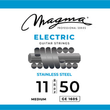 Load image into Gallery viewer, Magma Electric Guitar Strings Medium Gauge Stainless Steel Set, .011 - .050 (GE160S)

