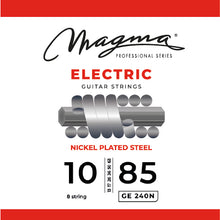 Load image into Gallery viewer, Electric Guitar Strings Light/ 8 Strings Gauge Nickel-Plated Steel Set, .010 - .085 (GE240N)
