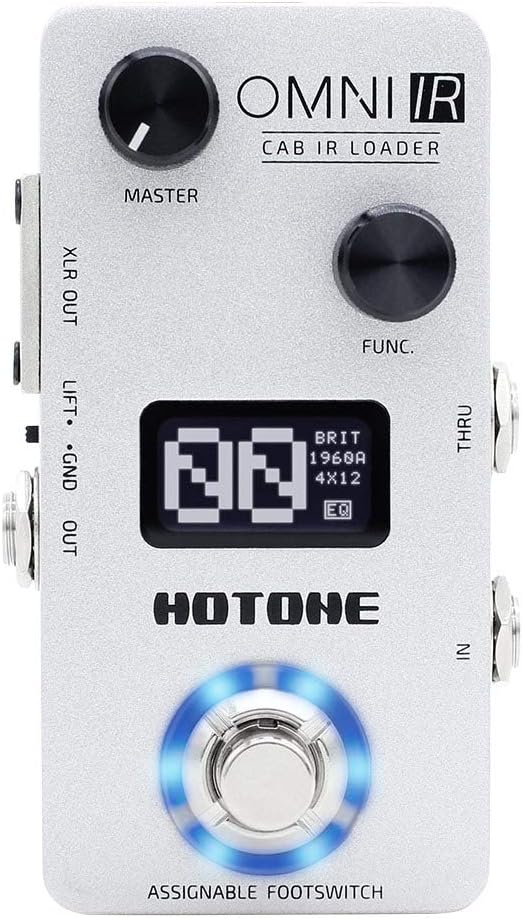 Hotone Omni IR Cab Impulse Response Cabinets Speaker Simulation Guitar Bass Effects Pedal (OMP-6)