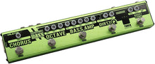 Load image into Gallery viewer, Valeton Dapper Bass Effect Strip with Tuner, Boost Comp, Dirty Q, Chorus, Octave, Bass Amp and more (with 9V power supply)
