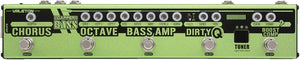 Valeton Dapper Bass Effect Strip with Tuner, Boost Comp, Dirty Q, Chorus, Octave, Bass Amp and more (with 9V power supply)