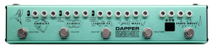 Valeton Dapper Indie Effect Strip with Tuner, Indie Drive, Fuzz Wall, Liquid FX, Echoes, Ambient and more (with 9V power supply)