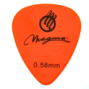 Magma Polyformaldehyde Standard .58mm Mix Color Guitar Picks, Pack of 25 Unit (PT058)