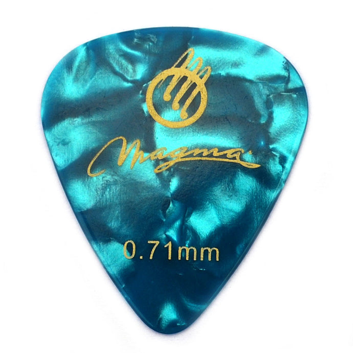 Magma Celluloid Standard .71mm Mix Color Guitar Picks, Pack of 25 Unit (PC071)