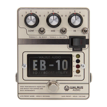 Load image into Gallery viewer, Walrus EB-10 Preamp/EQ/Boost (Cream) Guitar Effects Pedal

