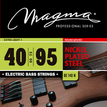 Load image into Gallery viewer, Magma Electric Bass Strings Extra Light - Nickel Plated Steel Round Wound - Long Scale 34&quot; Set, .040 - .095 (BE140N)
