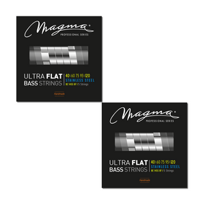 Magma Electric Bass Strings Extra Light - Ultra Flat Strings - Long Scale 34" 5 Strings Set, .040 - .120 (BE145SUF)